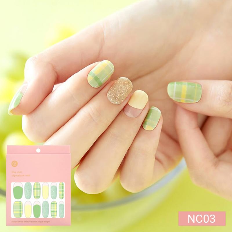 Cute Pastel Nail Stickers 24pcs | Press-On Strips, Bunny, Bear&Star Designs, Easy Peel