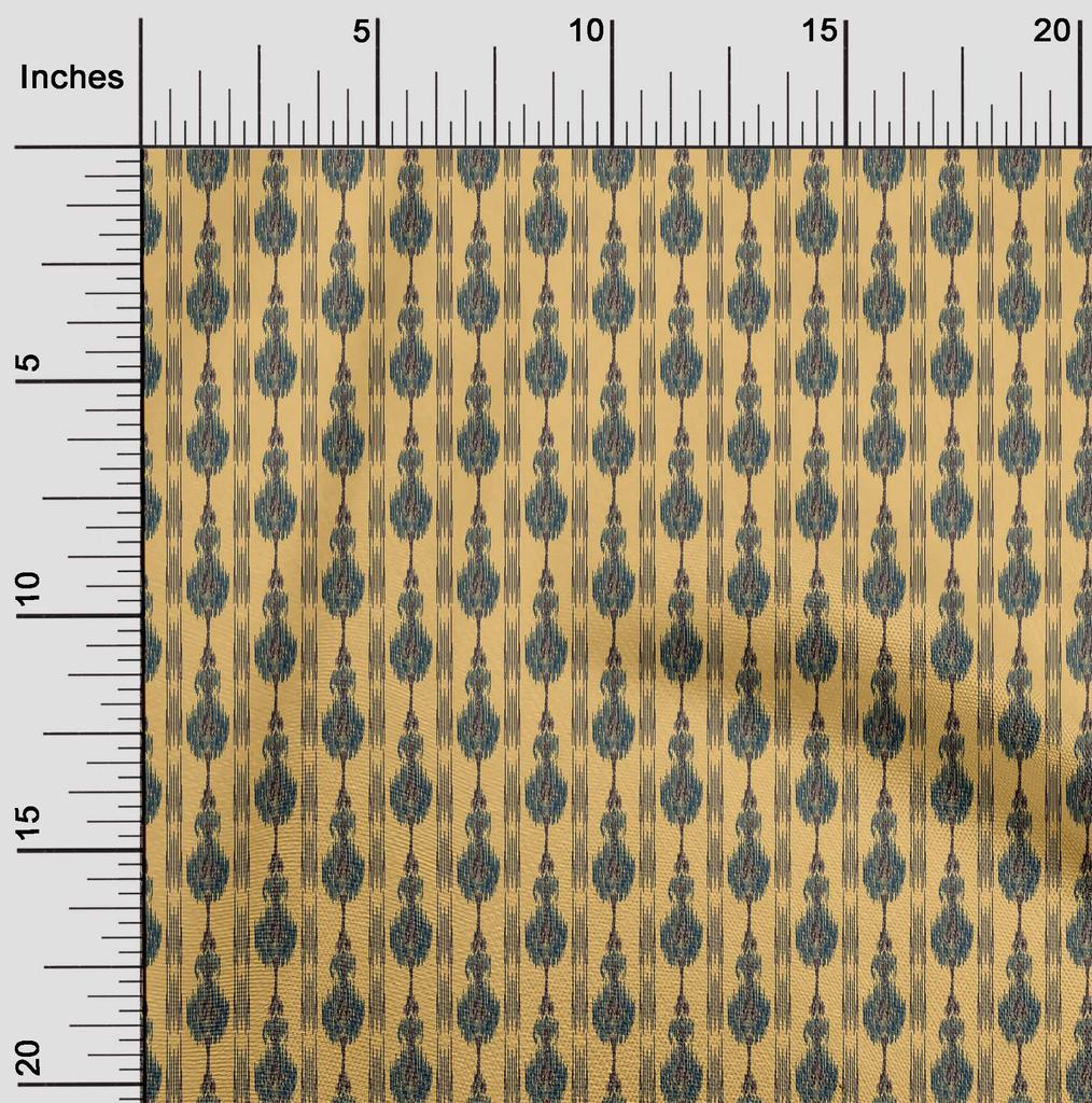 oneOone Cotton Flex Fabric Stripe Ikat Print Fabric By The Yard 40 Inch Wide