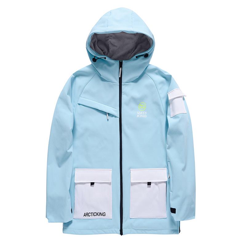 Costum de schi cald și rezistent la vânt pentru bărbați și femei - Jachetă snowboard stil coreean