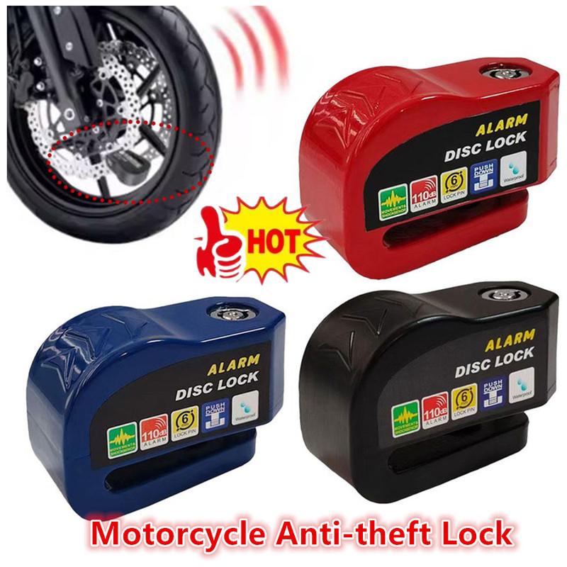 Motorcycle Anti-theft Lock Police Disc Brake Lock Safety Motorcycle Wheel Disc Padlock Waterproof Bicycle Anti-theft