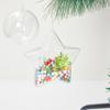 Set Of 6 Transparent Plastic Fillable Baubles Christmas Tree Hanging Ornaments Festival Home and Event Decoration