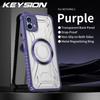 KEYSION Transparent Magnetic Case for Nothing Phone 2 1 Silicone+PC Heavy Duty Shockproof Phone Cover for Nothing Phone 1 2