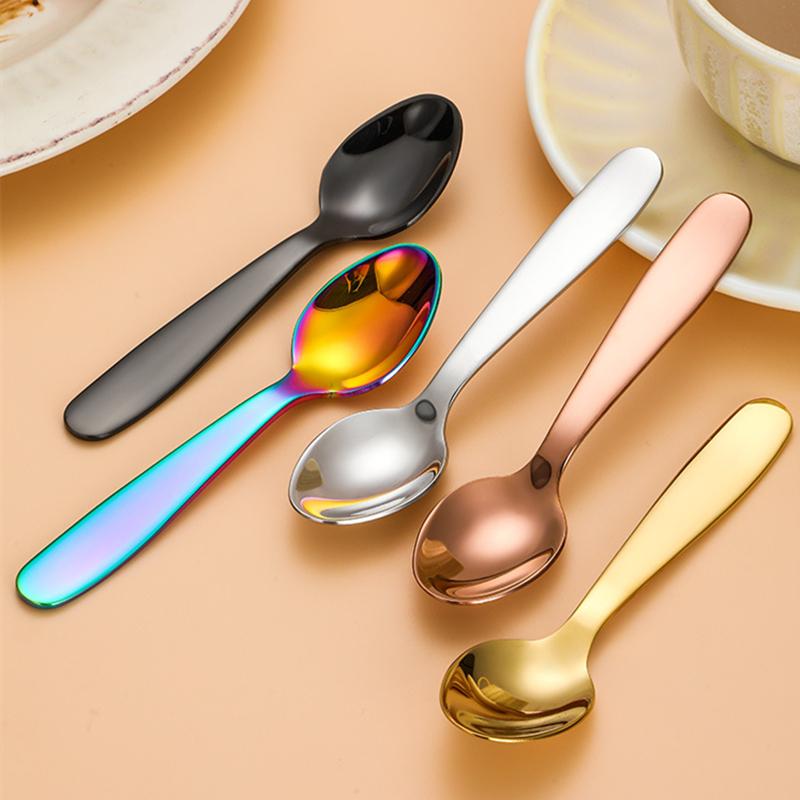 4 Pcs Set 304 Stainless Steel Children's Cutlery Set Portable Western Thickening Knives Forks Spoons Tableware Dinnerware