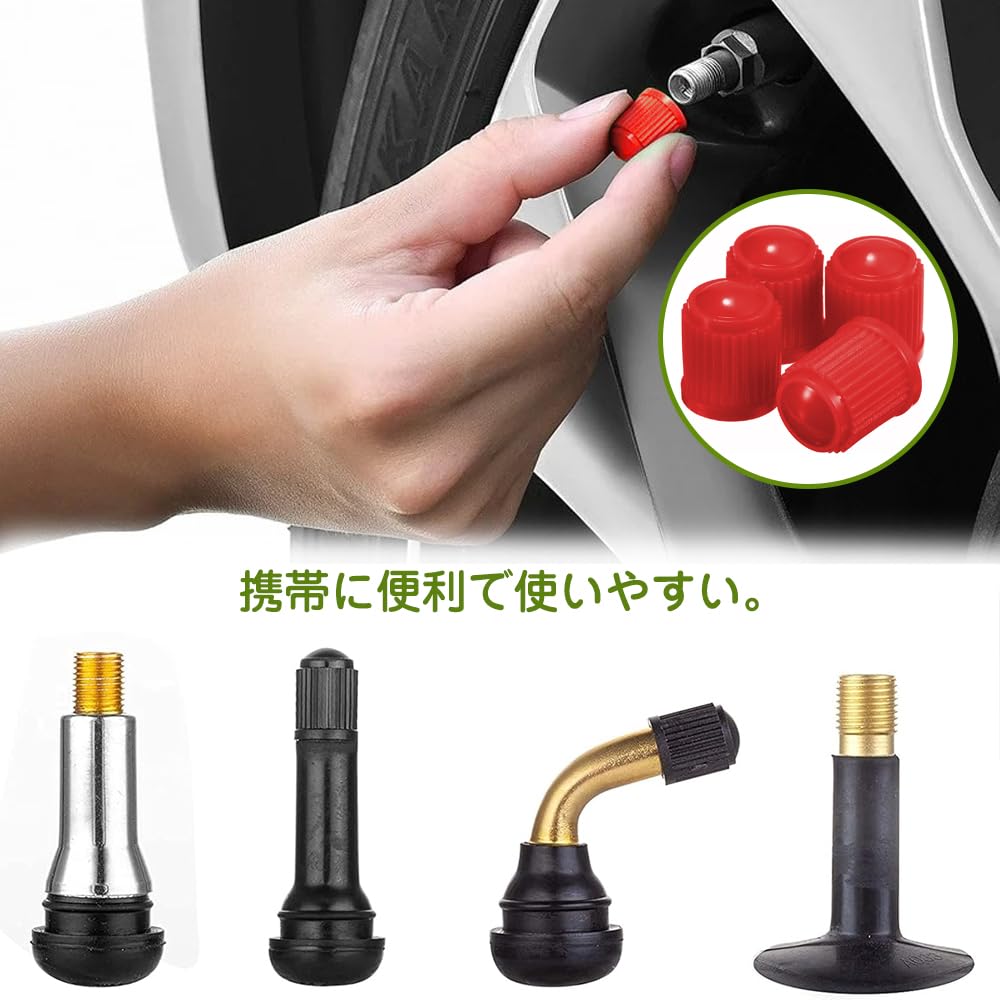 Air Valve Caps 15 Pack Tire Valve Caps with O Rubber Rings Car Air