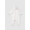 Hooded Wellsoft Jumpsuit Baby White