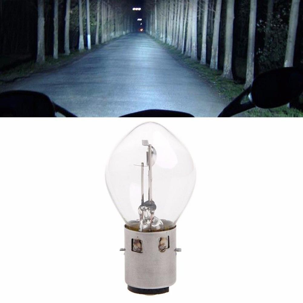 1pcs BA20D High Brightness LED Bulbs 12V 35/35W Halogen Headlight Singal Lamp Bulb Amber For Motorcycle ATV Moped Scooter