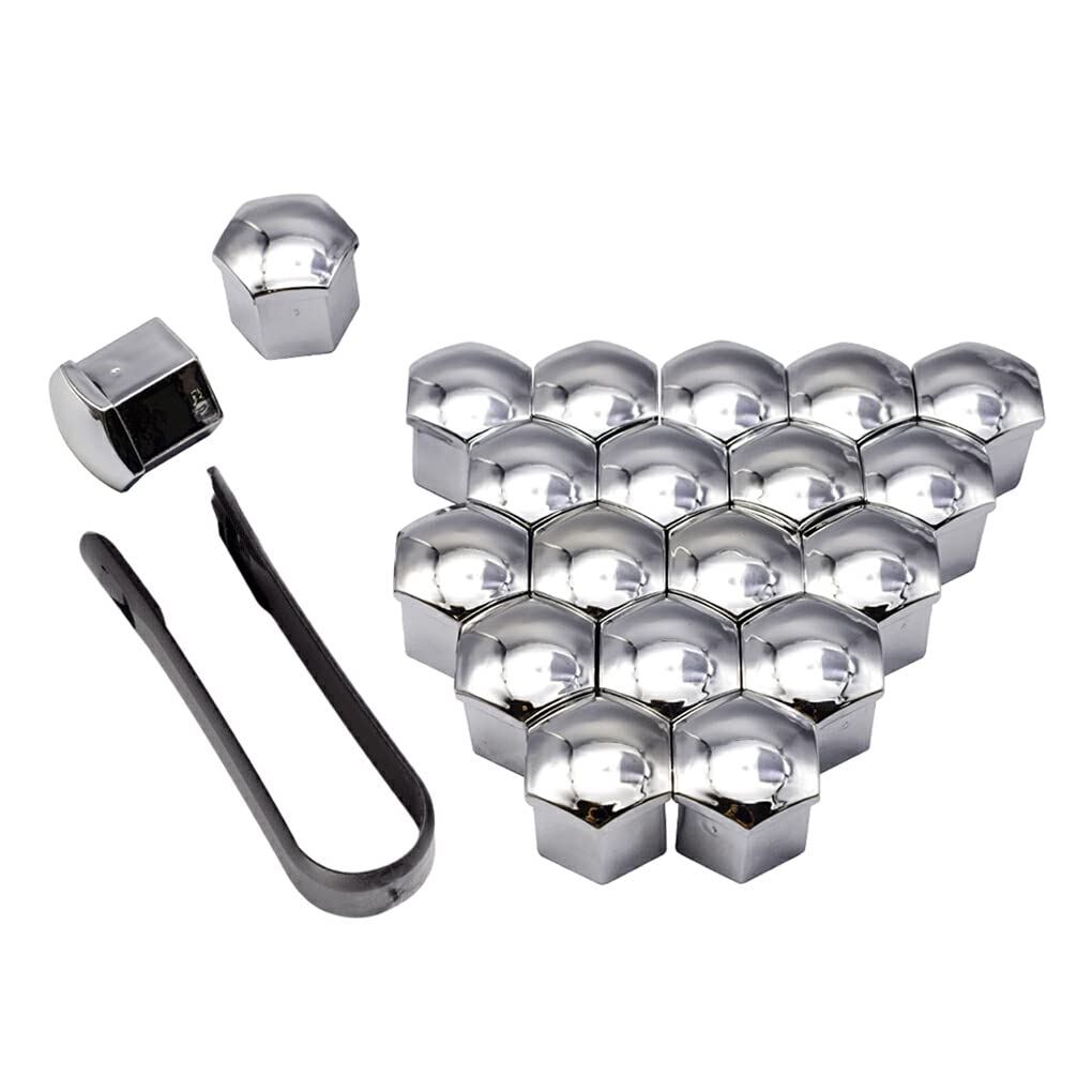 Generic 20pcs Car Wheel Nut Cap Pack Exterior Decoration Replacement Hub Screw Cover with