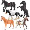 Cross-border Prairie Horse Desktop Ornament: Black & White North American Feral Horse Model