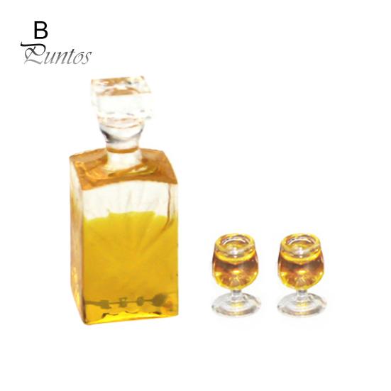 

Миниатюрная еда, имитация бутылки вина, стеклянная модель, игрушка, аксессуары для кукольного домика B