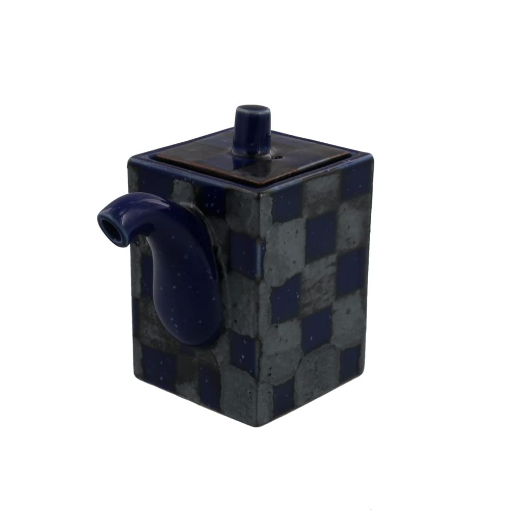 

EAST table soy sauce square soy sauce checkered made in microwave dishwasher jug, jug, blue, 95cc, Japan, safe, safe, 84-007-03