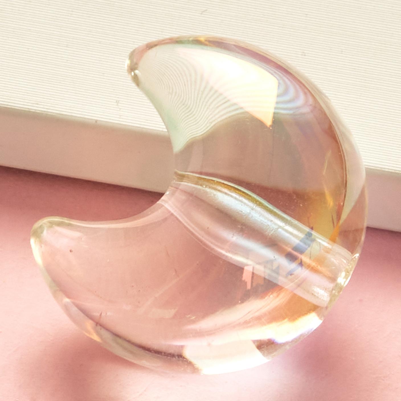 

Ручная работа 5 шт. прозрачные лунные свободные бусины акриловые браслет ожерелье аксессуары лед через DIY материалы белый