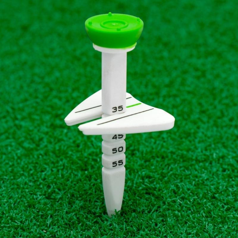 4pcs Plastic Golf Tees Height Adjustable Ball Tees Stable Golf Training Ball Tees Stand for Golfers Practice Accessories