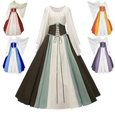 Disfraz de Vestido Cosplay Medieval Renacentista para Mujer de Halloween