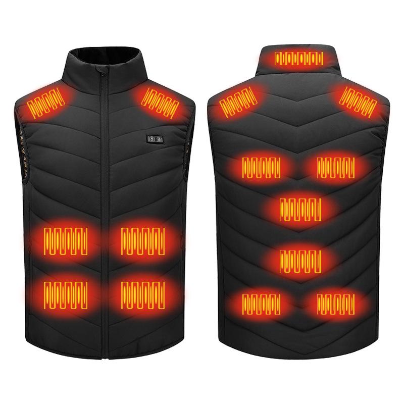 Smart Heated Vest - USB Charged Graphene Heating with Constant Temperature Cotton Gilet