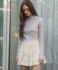 Aejeuipeu Mono Wool Half-Neck T-Shirt (Blue Gray)