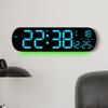 Creative RGB Color Changing Wall Clock Multifunctional LED Large Screen Clock Digital Electronic Clock Living Room Clock