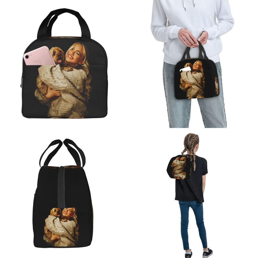 Freya Skye Singer Merch Insulated Lunch Bag For Office Food Container Leakproof Cooler Thermal Bento Box