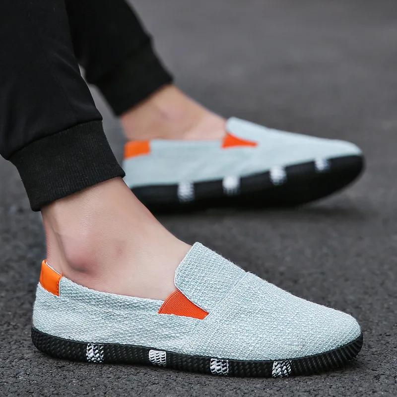 Fashion Men's Shoes 2024 Autumn New Fashion Trend Korean Version Casual Shoes Breathable Flat Bottom Anti Slip Comfort Walking Loafers