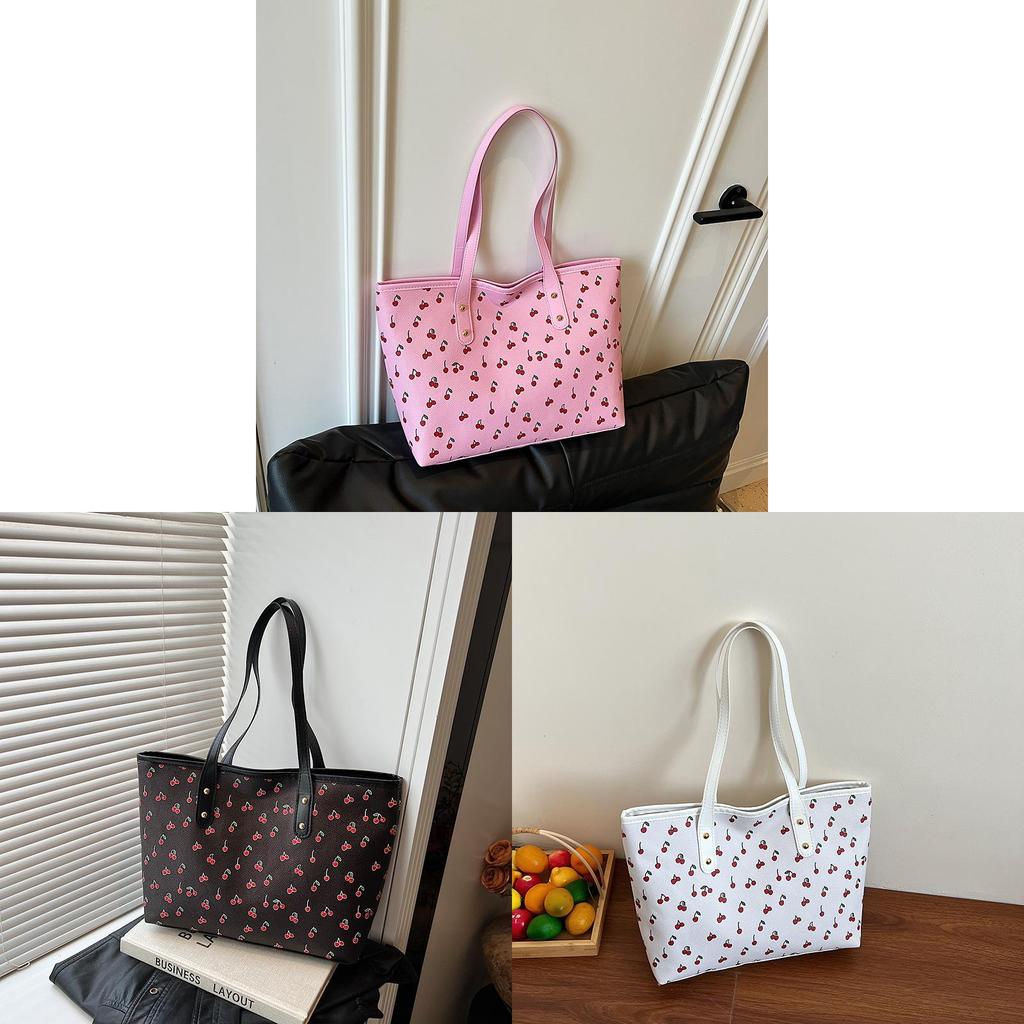 Pu Casual Tote Bag For Women With Magnetic Closure And Inner Zip Pocket