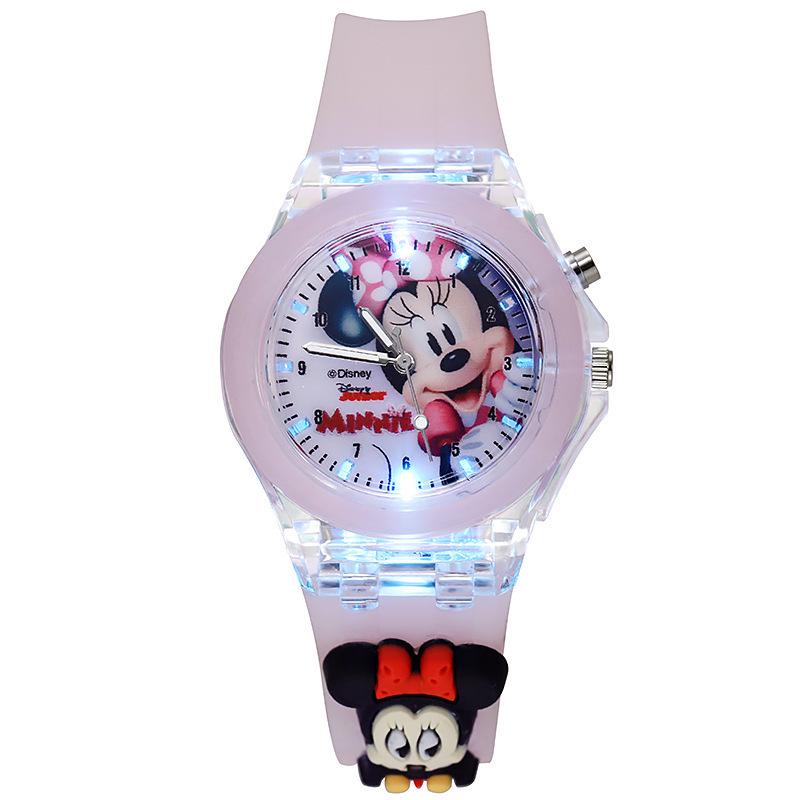 Marvel Cartoon Glow-in-the-Dark Silicone Quartz Watch for Kids and Students