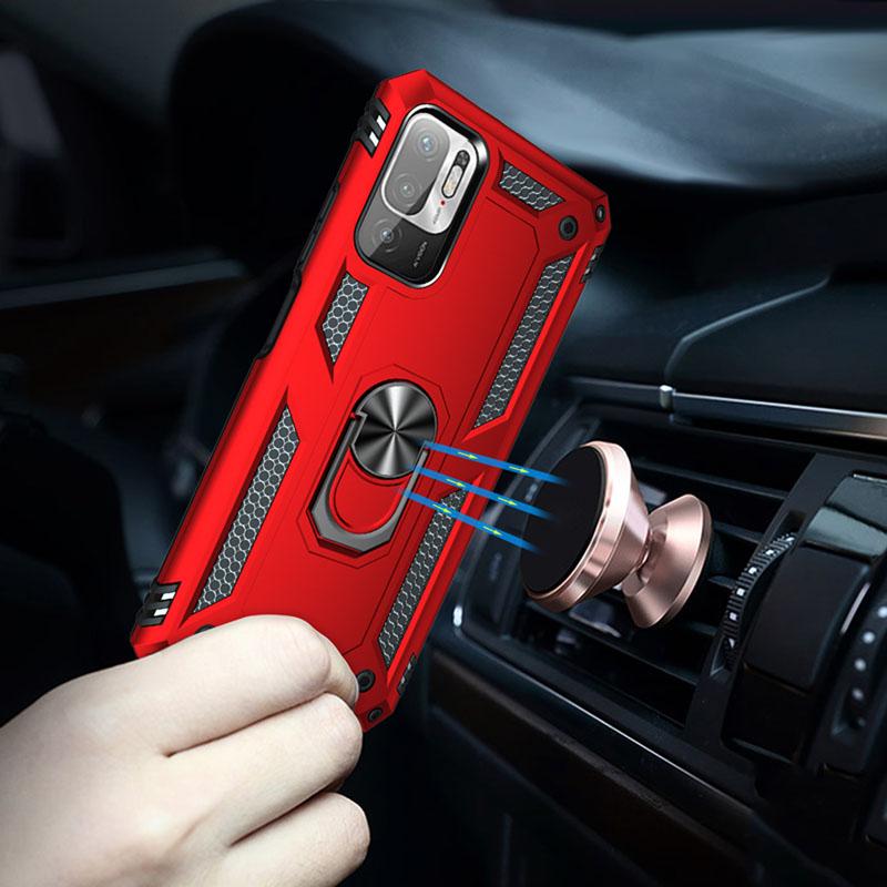 Shockproof Armor Bumper Case For  Redmi Note 12 11 10 Prime 9 Pro Max 11S 11T 10T 9T 10C 9S 10S 5G 9A 9C Metal Ring Cover