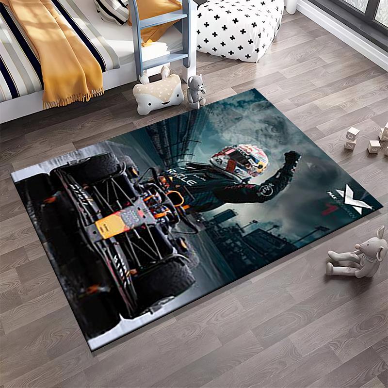 "Racing Victory and Speed Celebration Rug" Non-slip rug suitable for living room and bedroom sofas.