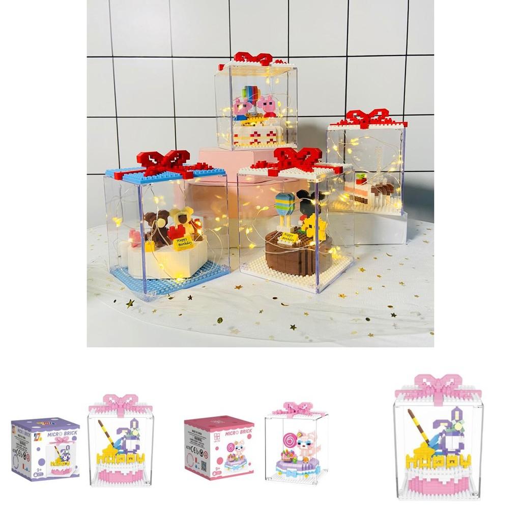 Lbyu Niedlicher Geburtstagskuchen Mini Bausteine Spielzeug Für Mädchen