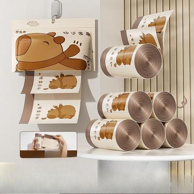 Scheurvrije Vuilniszakken met Trekkoord Keuken Vergroot en Verdikt Onbreekbare Handgedragen Plastic Zakken Huishoudelijke Vuilniszakken met Trekkoord