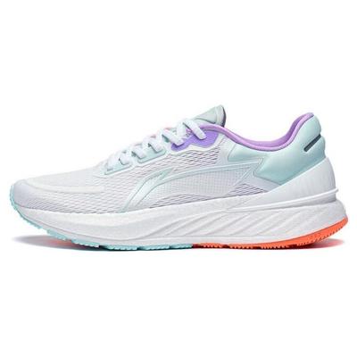 Li Ning Yue Ying 2.0 Round Toe Lace-Up Fabric Synthetic Leather Non-Slip Wear-Resistant Breathable Low-Top Running Shoes Women Sneaker ARHT002-11