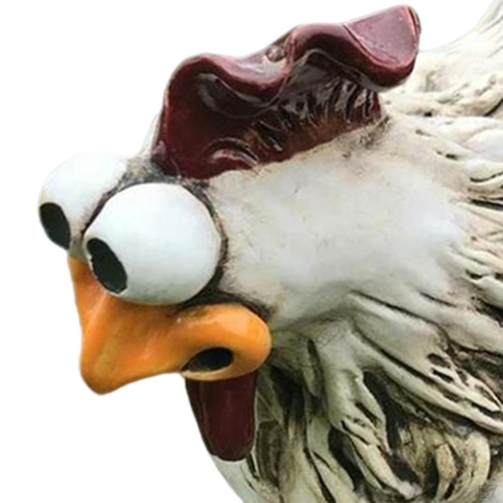 Statue Decor Craft Hen Sculpture Yard Lawn