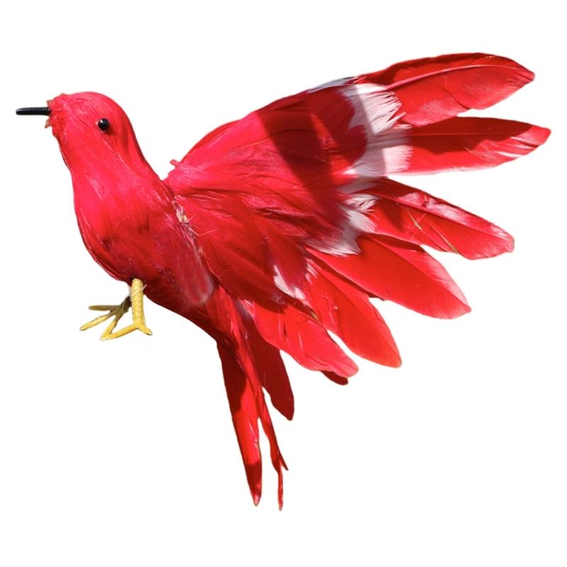 Artificial Feathered Birds for Home Yard and Lawn Decoration Bird Figurine Perfect for Theme Parties and Event