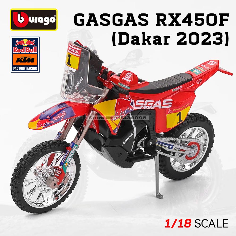 Bburago 1:18 2023 GASGAS RX450F Honda Africa Twin Adventure 790 Adventure R Rally 450F X Diavel S motorcycle model Toy Series