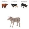 Educational Toy Animal Model Simulation Farm Animal Figures Kid's Gift Plastic Material Cow Category 14x8cm Size
