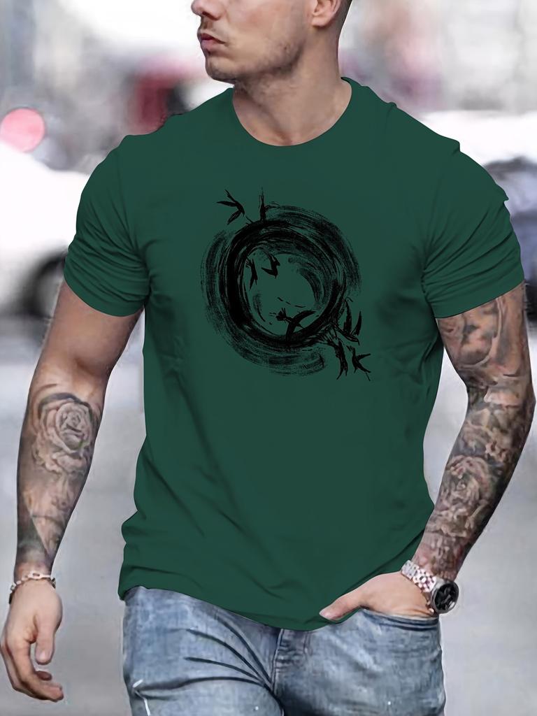 Adult Mens Summer Simple Casual Roundneck Tshirt Suitable Casual Outfits 100 Cotton Soft Breathable Trendy Daily Wear Loose