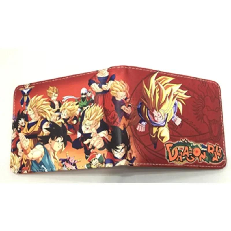 Dragon Ball Son Goku Multifunctional Card Purse Cartoon PU Wallet Personality Creativity Simple Foldable Coin Boy Birthday Gift