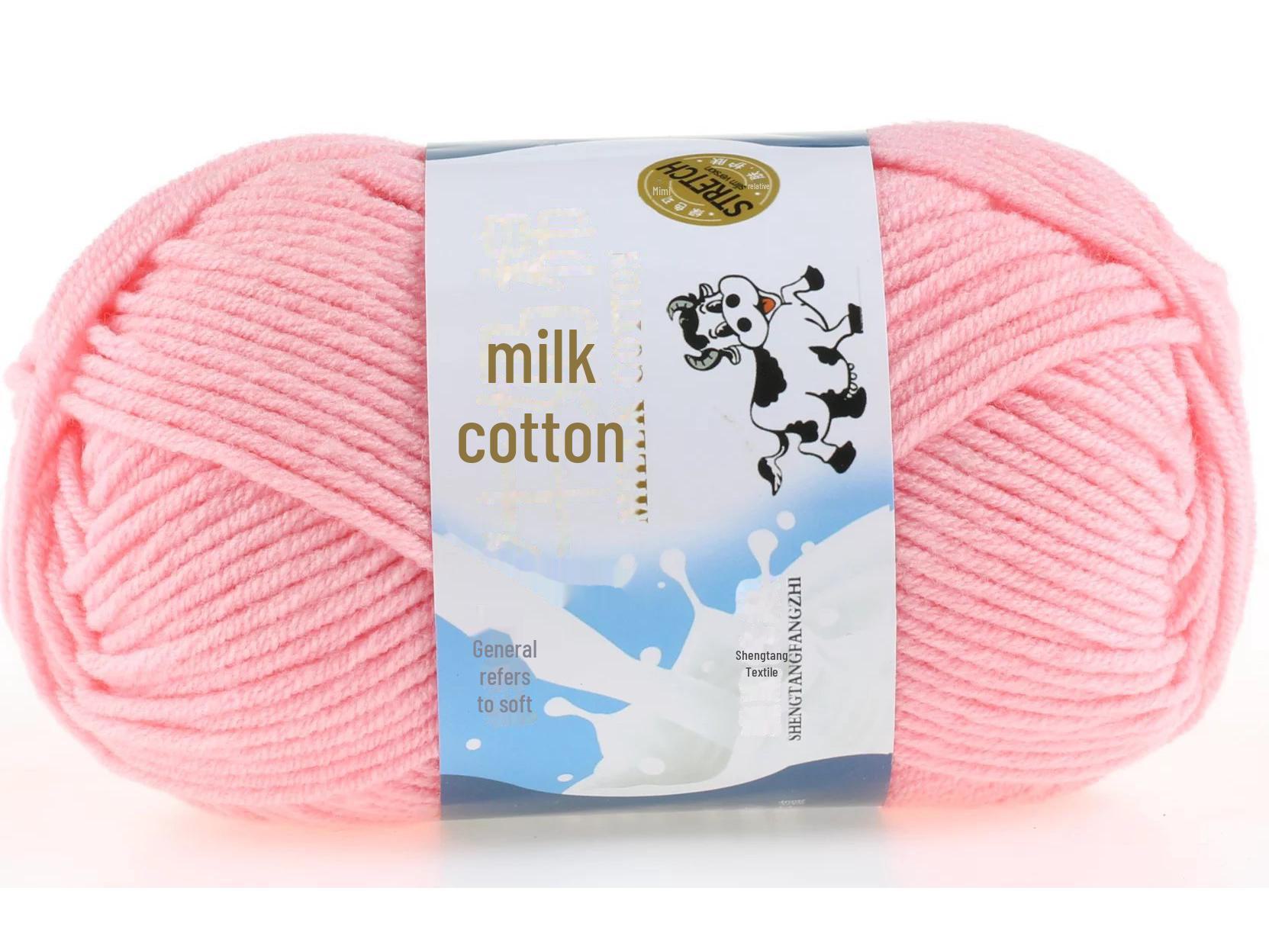 

Набір дитячої вовняної шапки та шарфа ручної роботи з 5 ниток молочної бавовни з пряжі середньої товщини