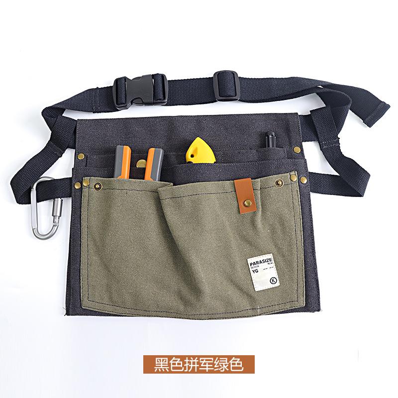 

Canvas Wear-Resistant Apron Fanny Pack, Special For Hydropower Carpentry, Portable Multi-Pocket Tool Storage Fanny Pack