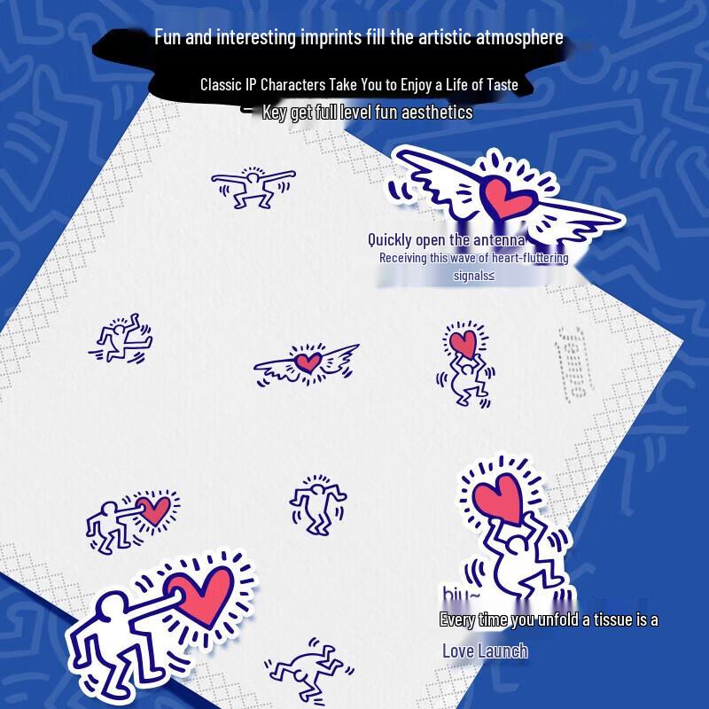 Tempo Keith Haring 4-Ply Facial Tissues