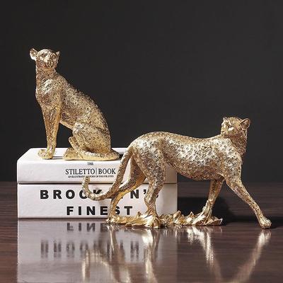 Decorazione Artistica Moderna in Resina Leopardo per Casa e Ufficio