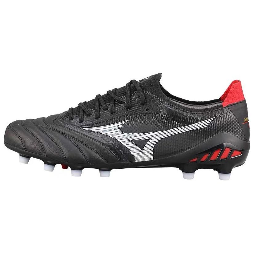 

Mizuno Morelia Neo 3 FG Удобные Повседневные Амортизирующие Прочные Футбольные Бутсы Мужские кроссовки Черный Серебристый Красный P1GA209001 39