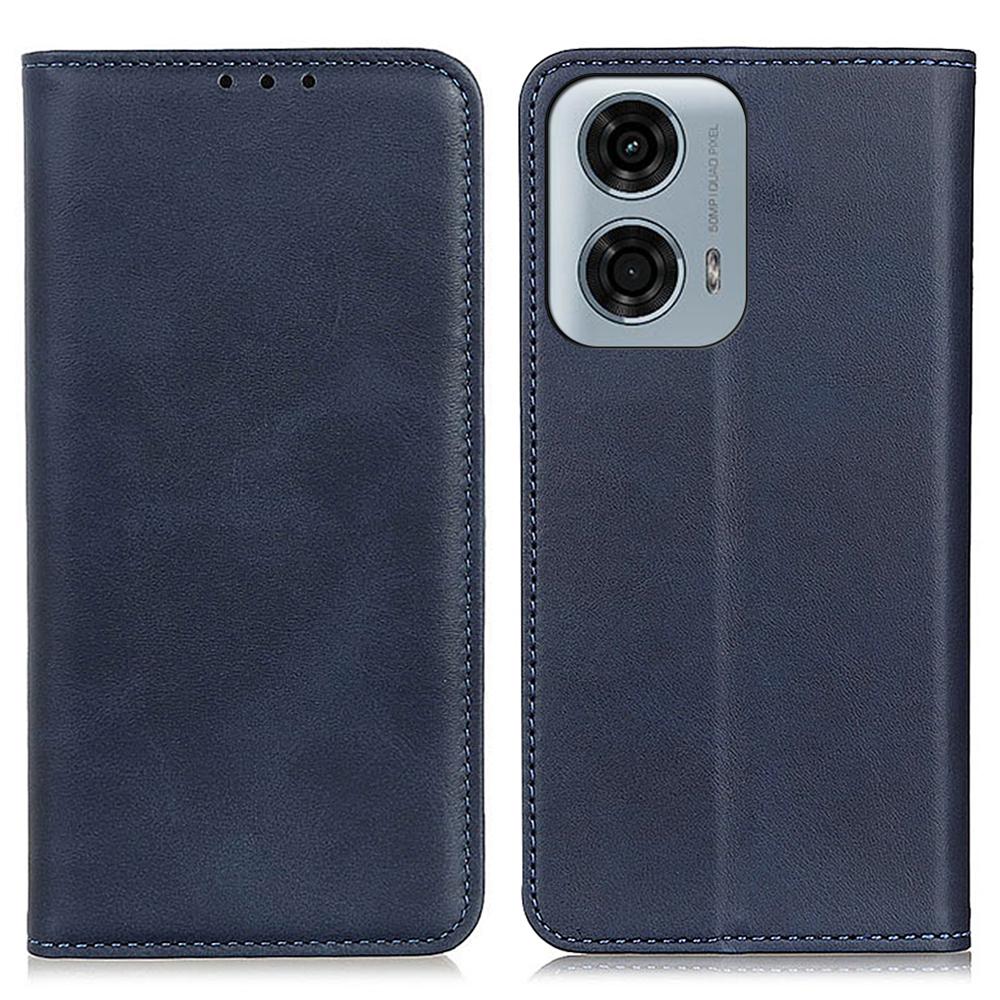 For Motorola Moto E14 4G/G04 4G/G04s 4G/G24 4G Magnetic Case Cowhide Texture Wallet Phone Cover