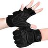 MOREOK Guanti da Allenamento Palestra Uomo Donna, Imbottiture SBR da 3MM, Mezza Dita Guanti da Sollevamento Pesi Esercizio Fitness per Allenamento, Trazioni, Vogatore