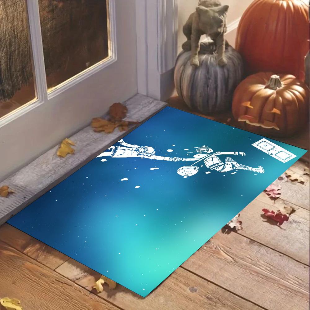 1pc Scott Pilgrim Bathroom Absorbent Mats Anti-Slip Mats Home Decor Supplies Carpets Home Kitchen Floor Mats