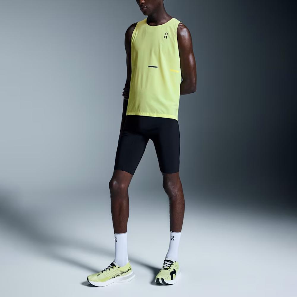 On Race Singlet Soft Breathable Sleeveless Tank Men Tops Lemon-Yellow 1MF10150169