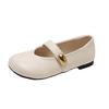 Soft-soled Mary Jane Small Leather Shoes Women's 2025 New Popular Spring and Summer Retro Single Shoes Versatile Flat-soled Shallow-mouth Beanie Shoes