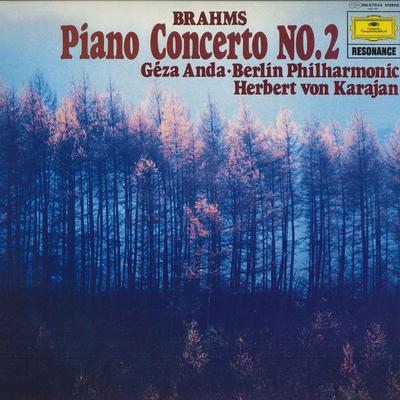 LP Record GEZA ANDA, HERBERT VON KARAJAN, BER - Brahms: Piano Concerto No. 2 In B F MGX7034 DEUTSCHE GRAMMO - Japan Classical Used