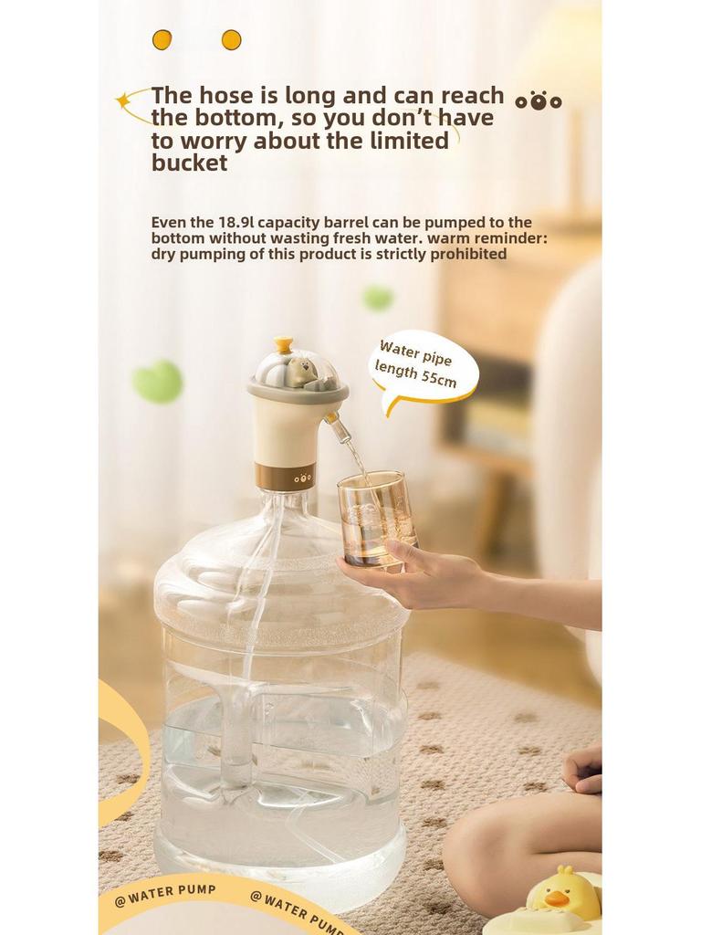 Electric Mineral Water Dispenser: Automatic Pump & Suction Device