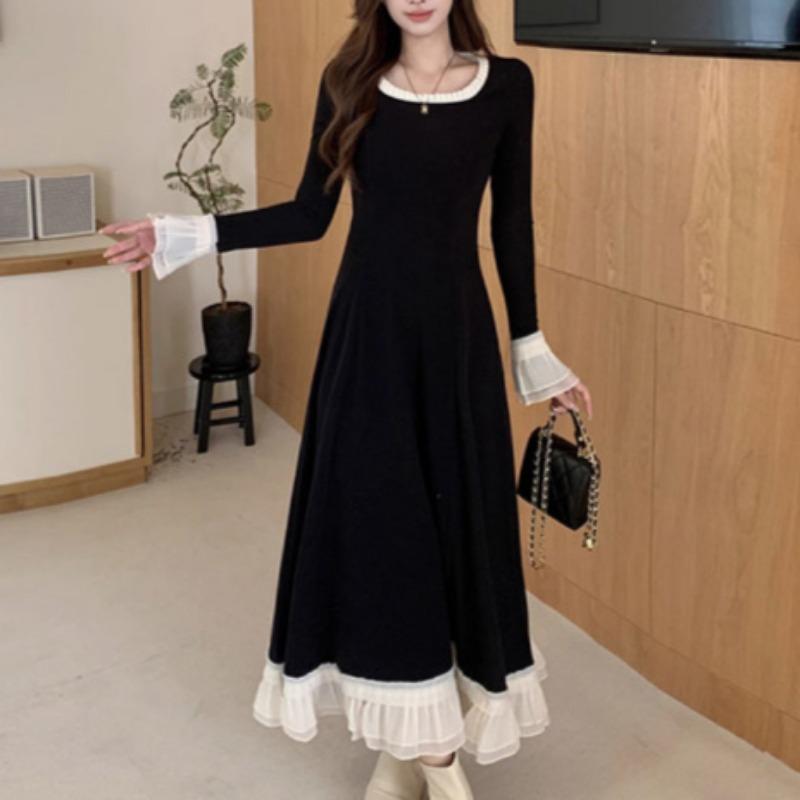 Spring and Autumn New Women's Fashion Slim Slim Fit Dress