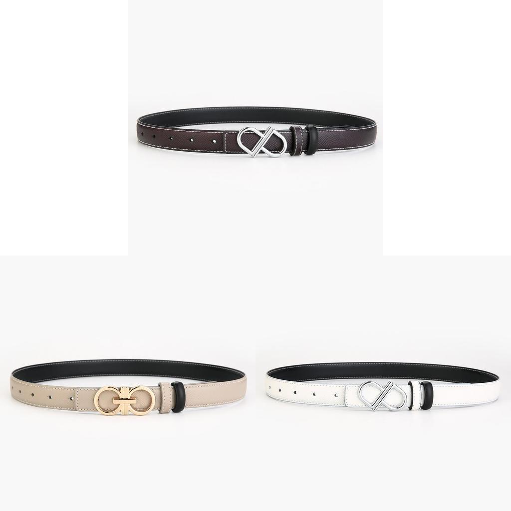 Leather Womens Waist Belt With Alloy Buckle For Office Wear And Daily Fashion