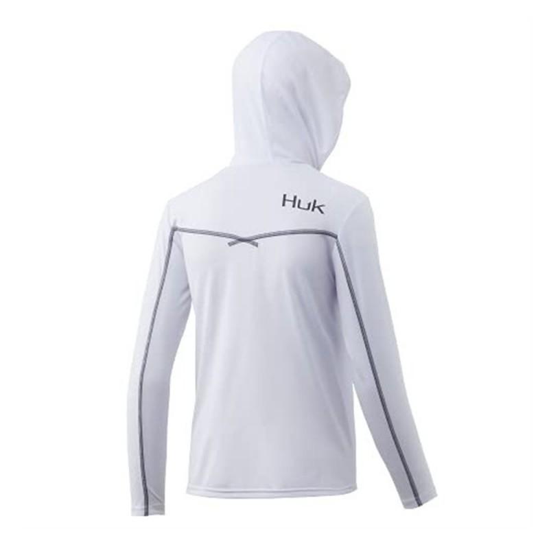 HUK Fishing Shirts Long-sleeved Hooded Suit Lightweight Sunscreen Ice Silk Luya